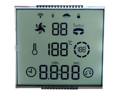 Kundenspezifischer, günstiger, kleiner 7-Segment-Monochrom-Transparent-LCD-Bildschirm